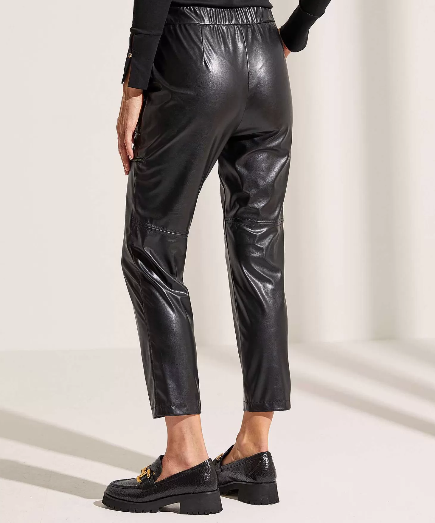 Marc Cain Sports Marc Cain Worker Broek Vegan Leather Rikaze Shop