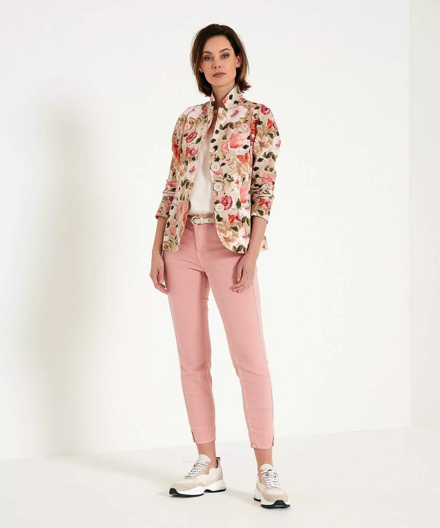 ML Collections Blazer Seersucker Rozenprint Clearance