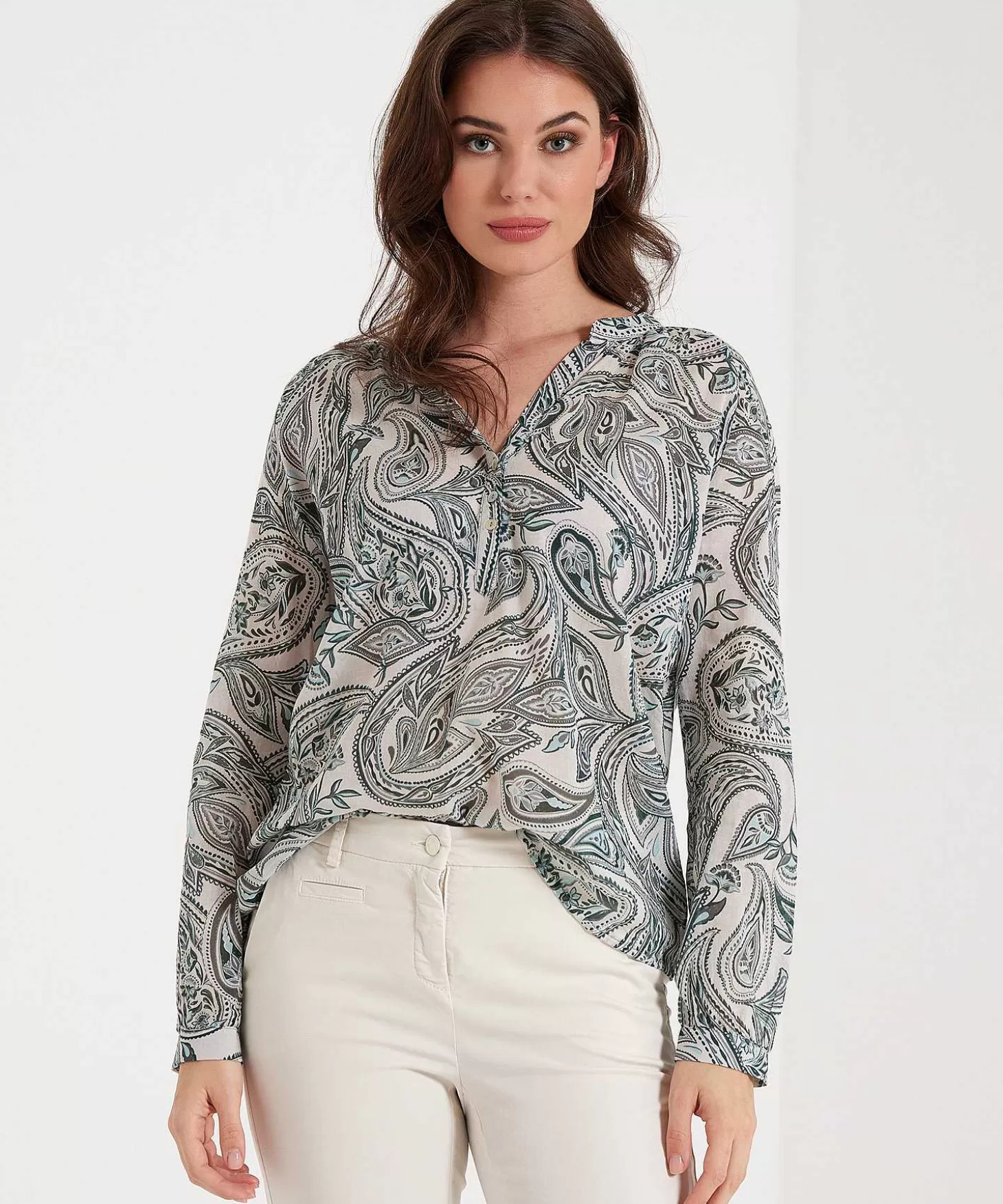 No Man's Land Blouse Paisleyprint Best