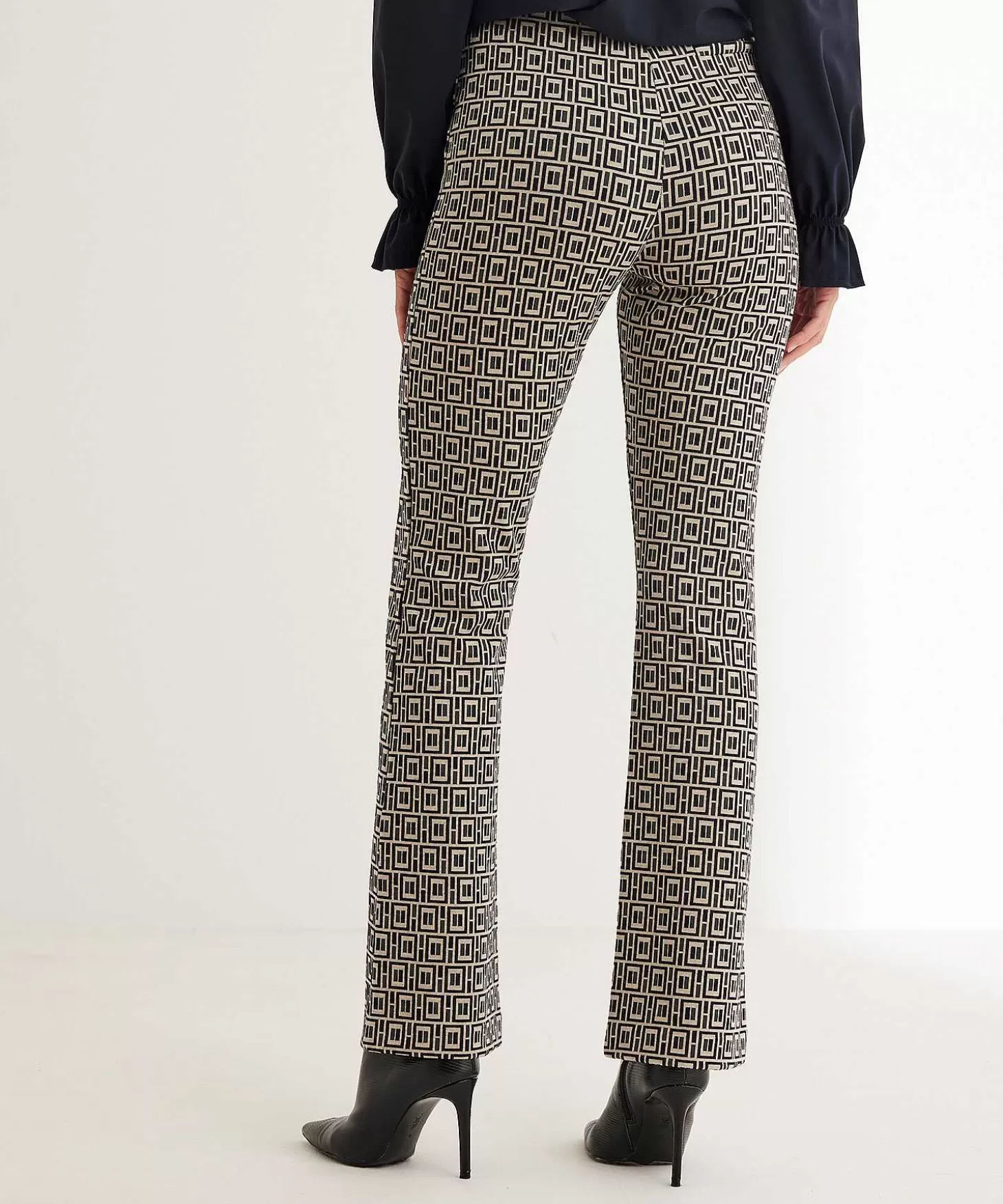 No Man's Land Broek Jacquard Grafisch Online