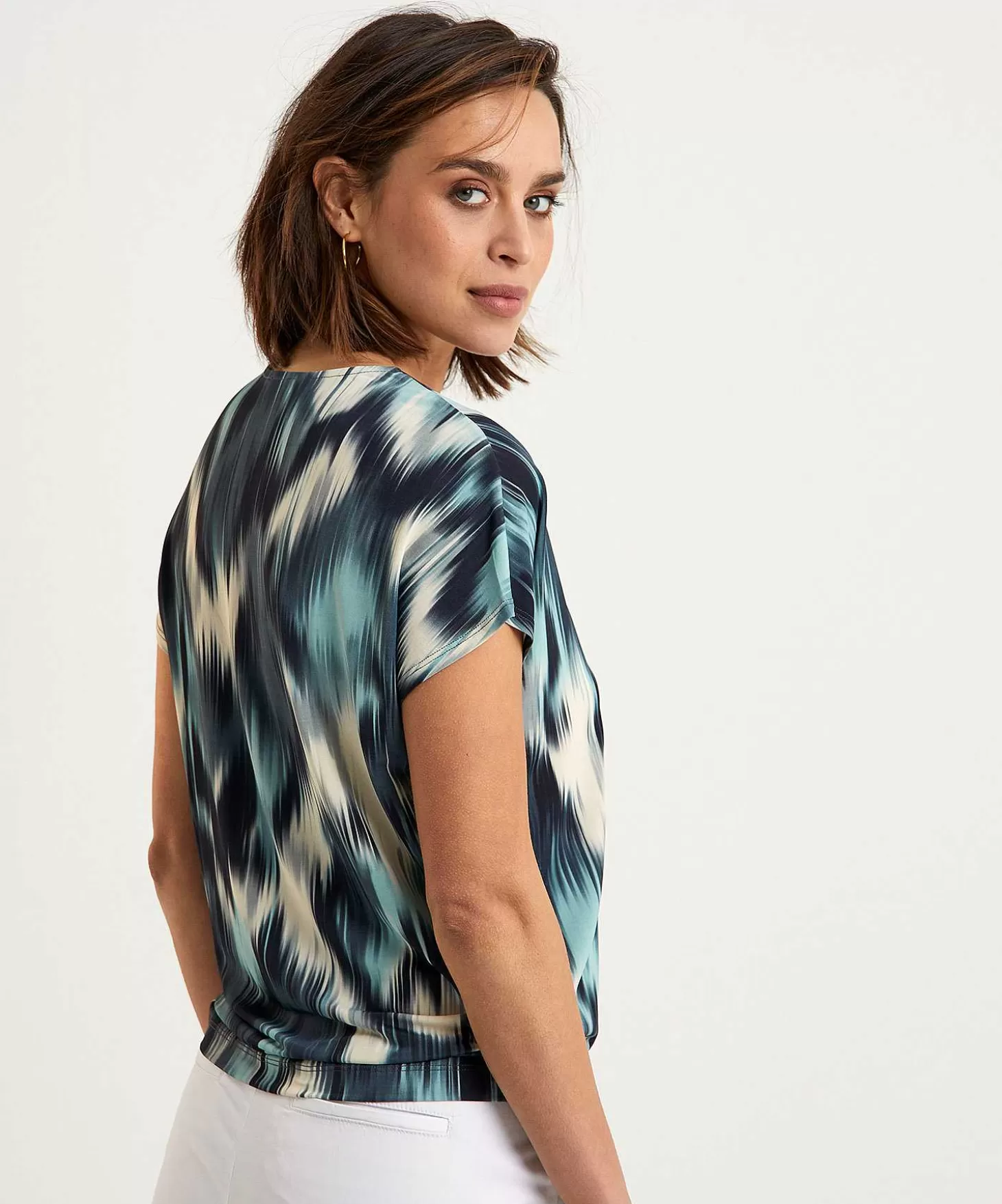 No Man's Land Slinky Shirt Tie-Dye Cheap