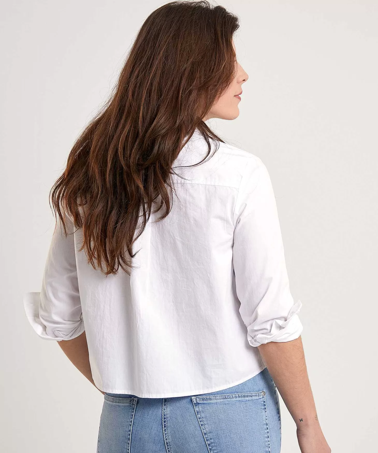 OUI Korte Poplin Blouse Online