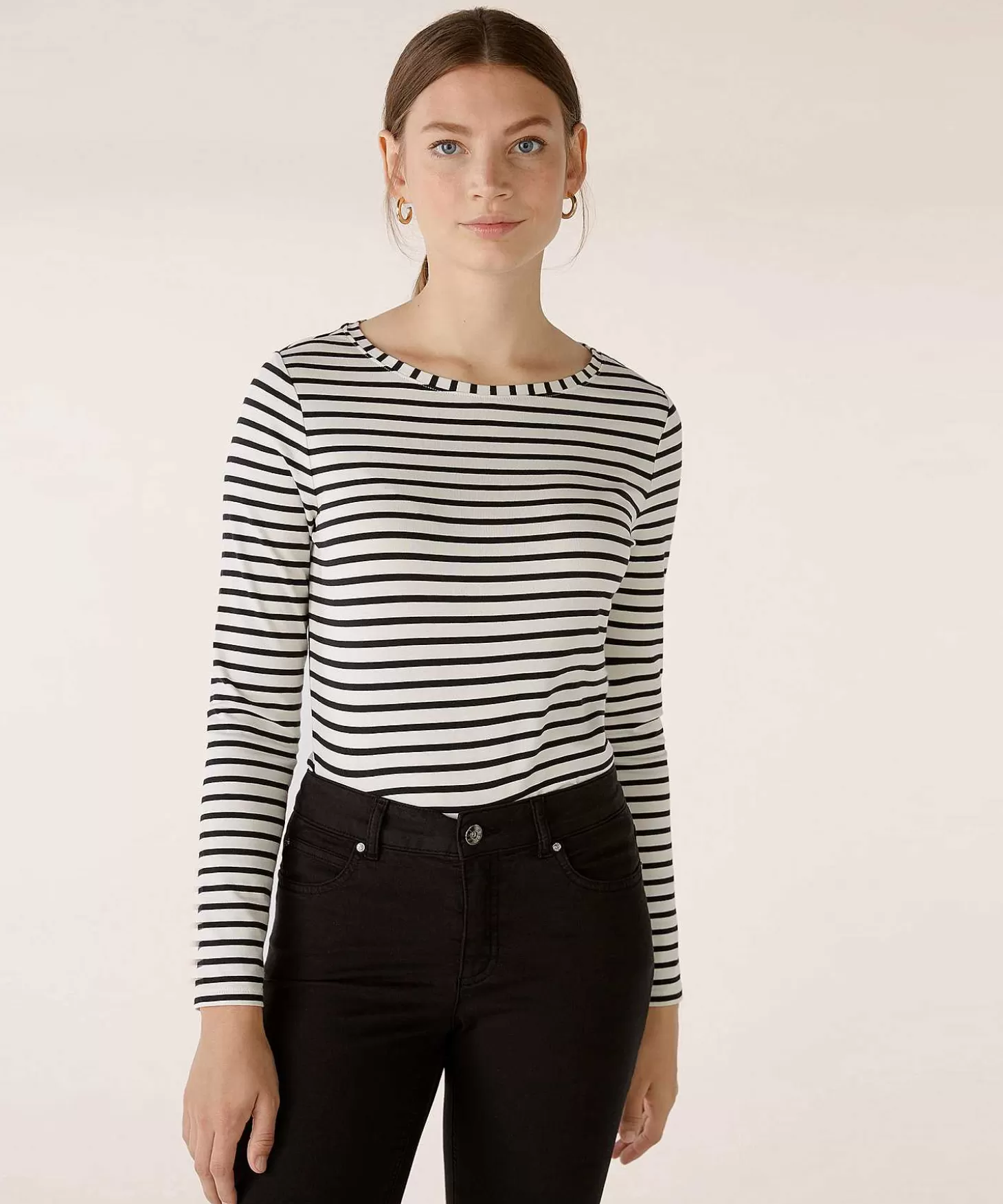 OUI Shirt Strepen Lange Mouw Clearance