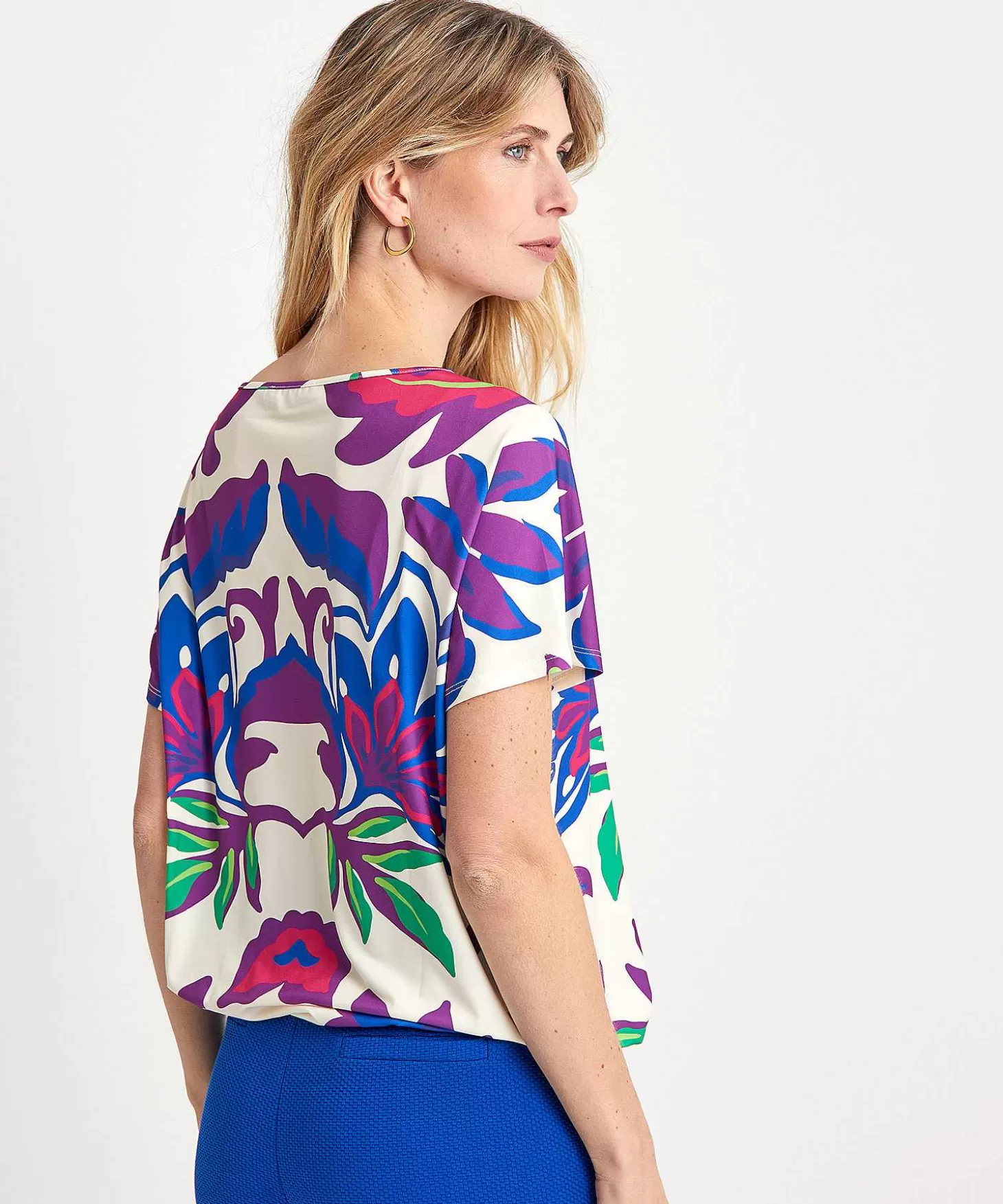 OUI Slinky Shirt Big Flower Online