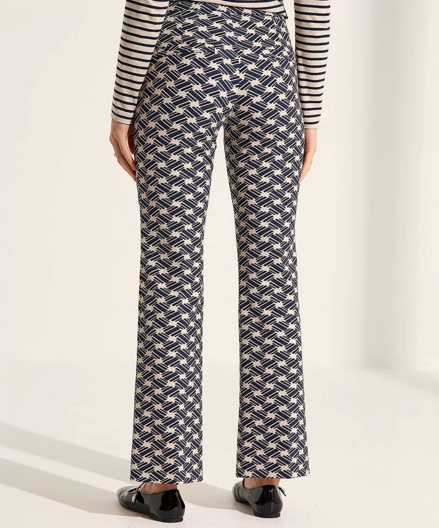 Rosner Flared Broek Winter Techno Alisa Print Clearance