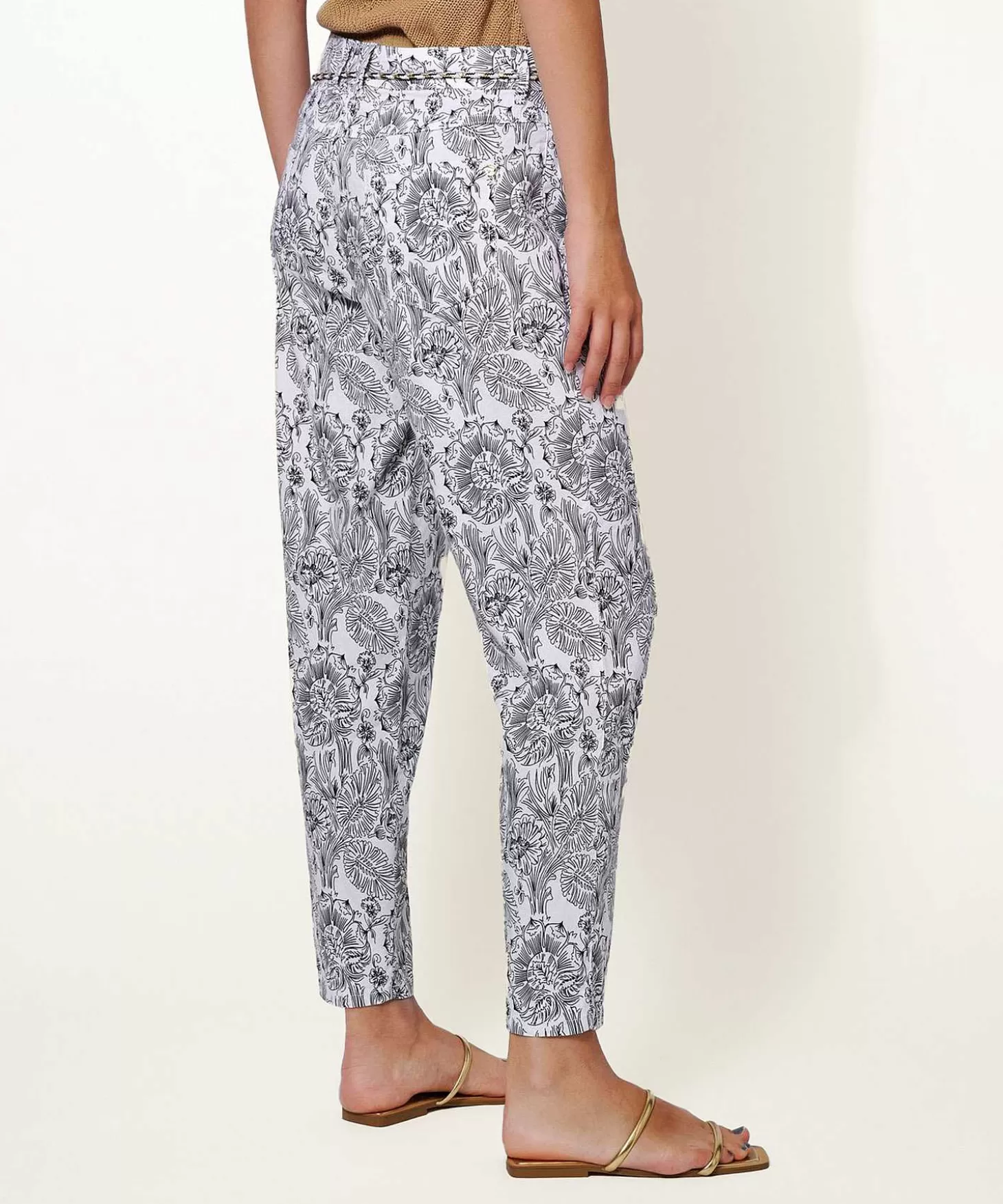 Rosner Linnenmix Broek Bloemen May Fashion