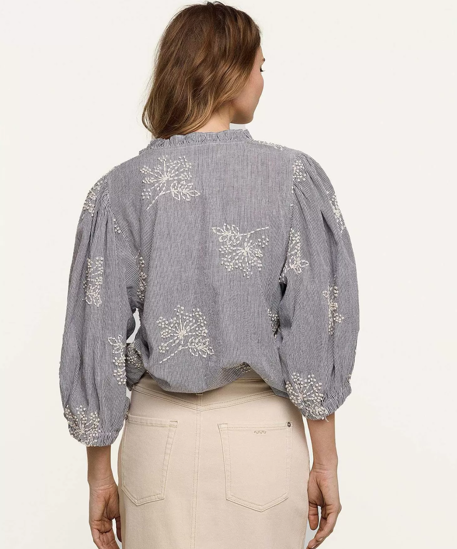 Summum Blouse Borduursel Bloemen Cheap