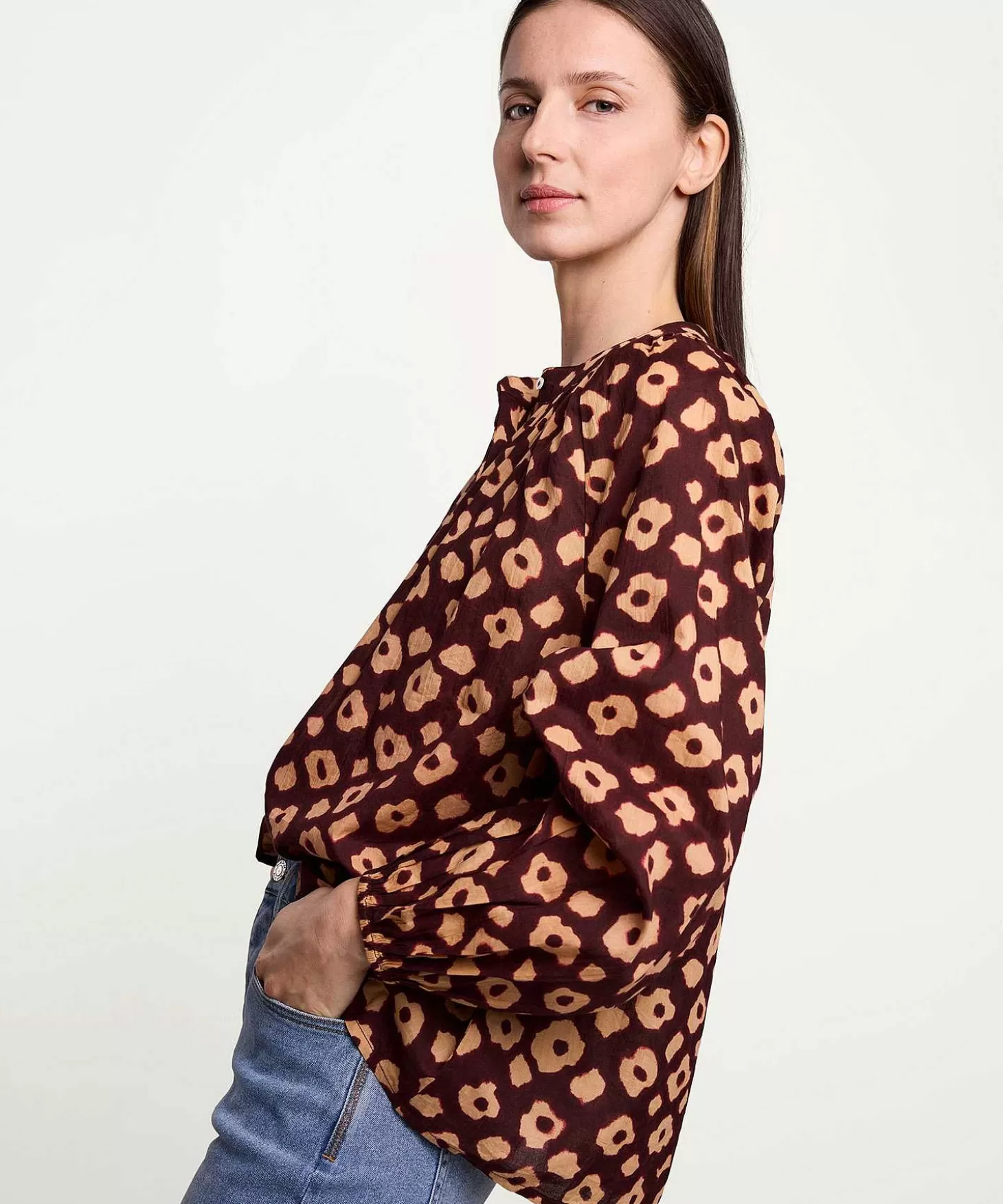 Summum Blouse Tie-Dye Flower Outlet