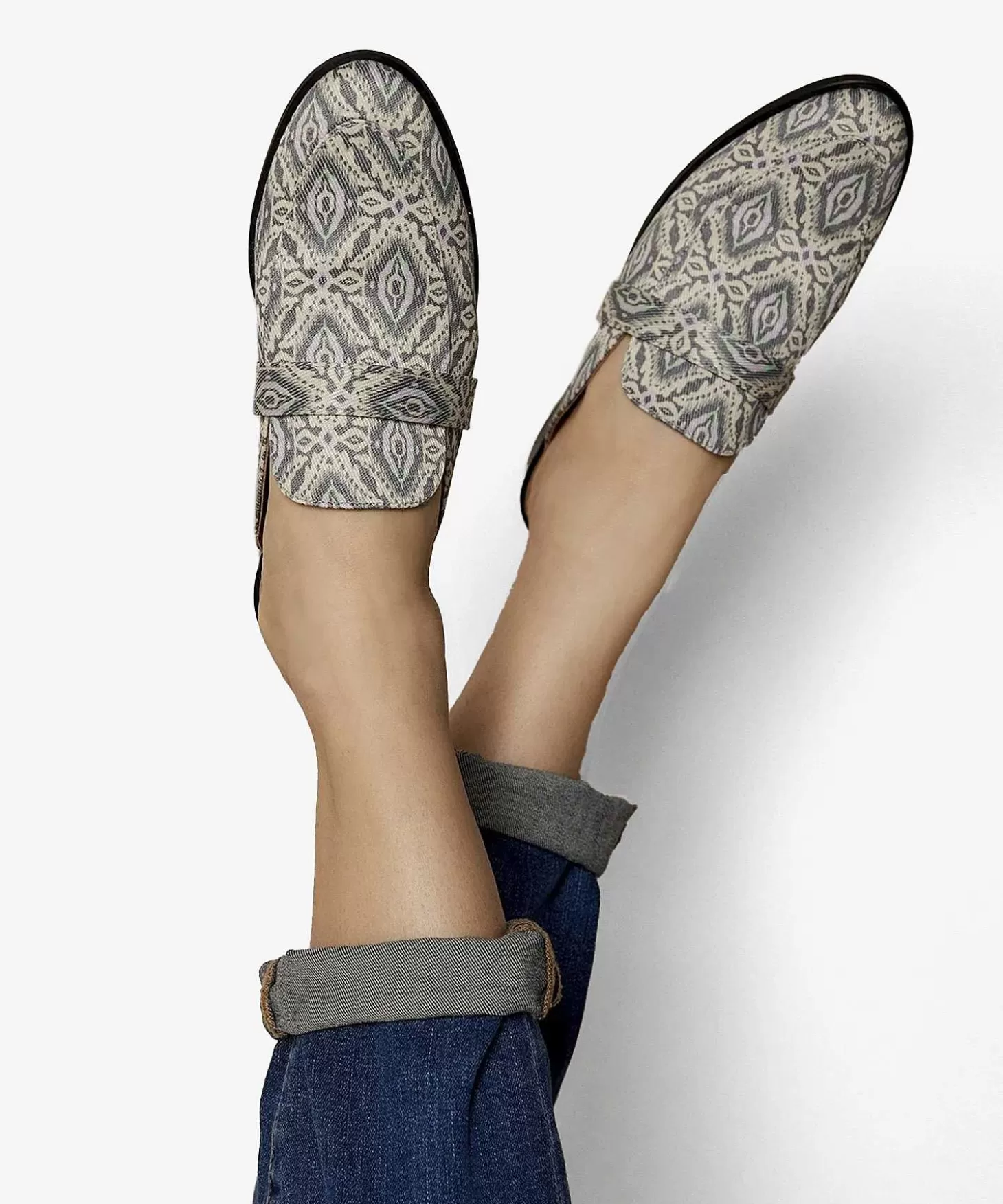 Summum Canvas Loafer Print Fashion