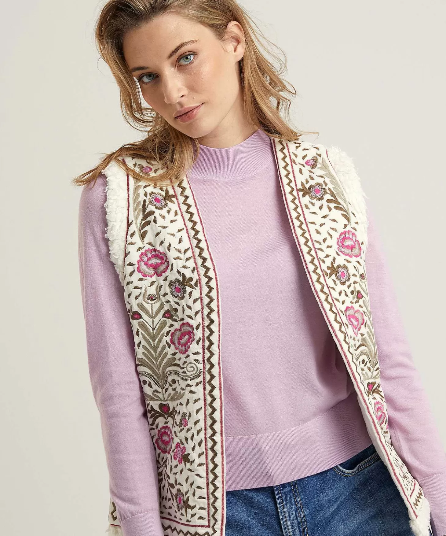 Summum Gilet Velvet Embroidery Flash Sale