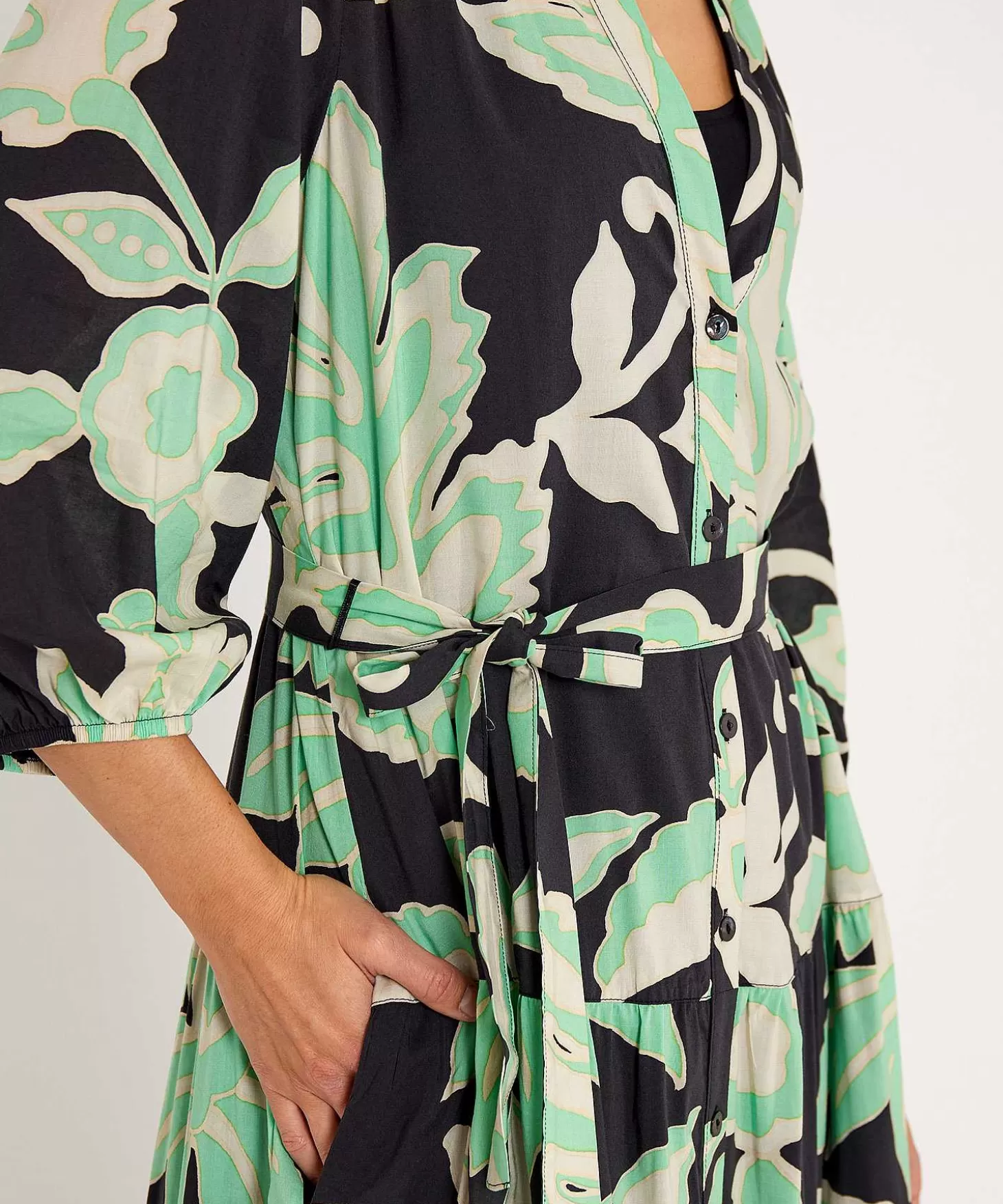 Summum Jurk Botanical Print Clearance