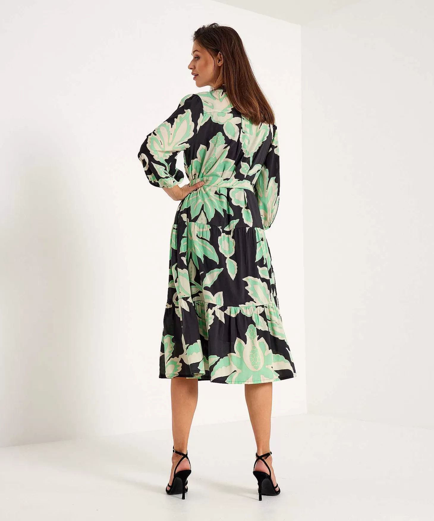 Summum Jurk Botanical Print Clearance