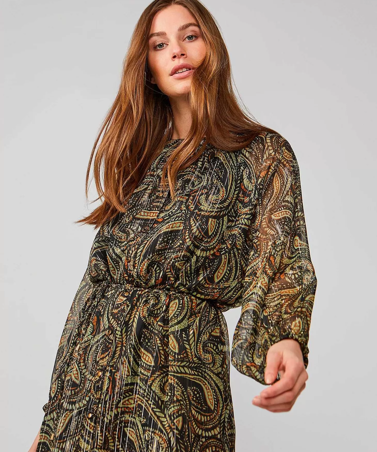 Summum Midi-Jurk Swirl Fashion