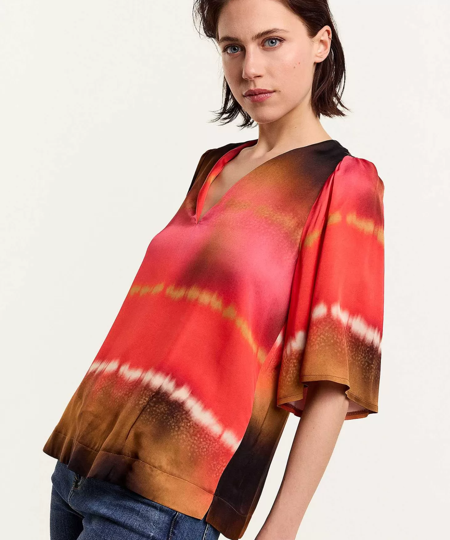 Summum Silky Blouse Tie-Dye Cheap