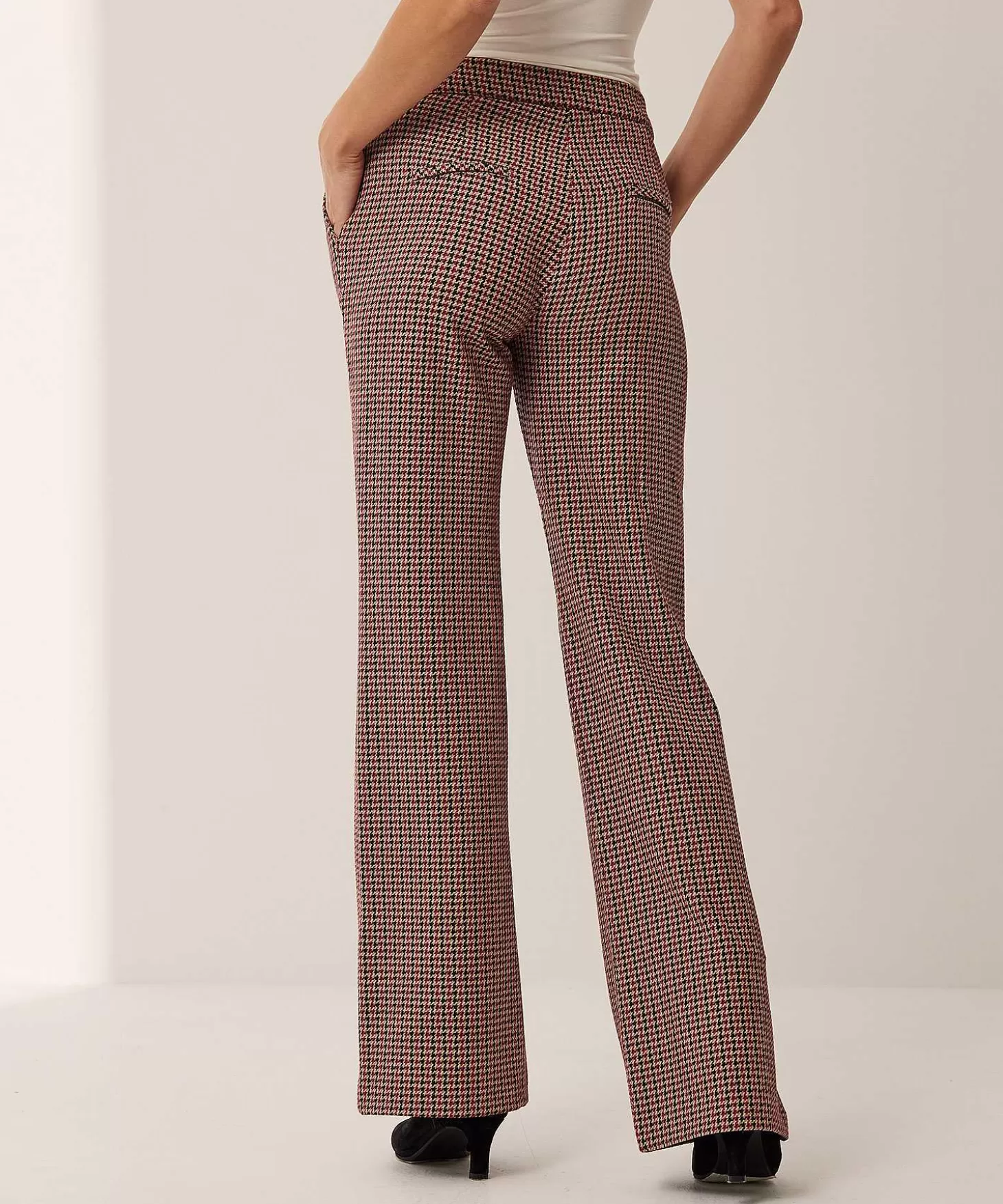 TONI Wide Leg Broek Jenny Ruit Best