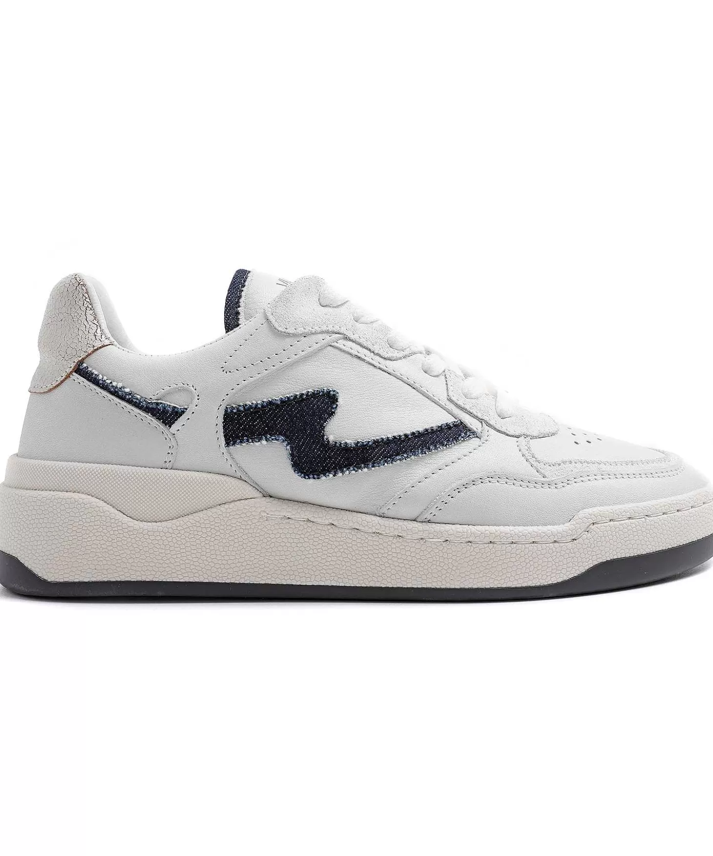 VIA VAI Lage Sneaker Met Denim Sam Levi Discount